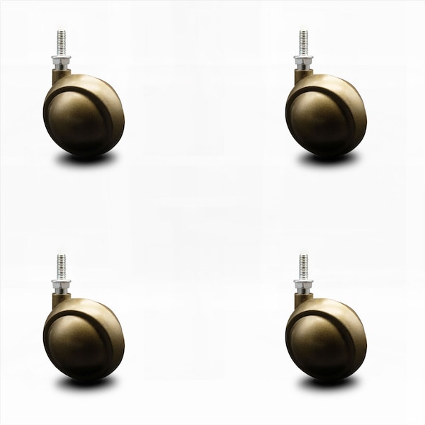 Service Caster 2.5 Inch Windsor Antique Metal Ball Caster - 5/16 Inch Threaded Stem, 4PK SCC-TS01S25-DCS-WA-5161878-4 - main